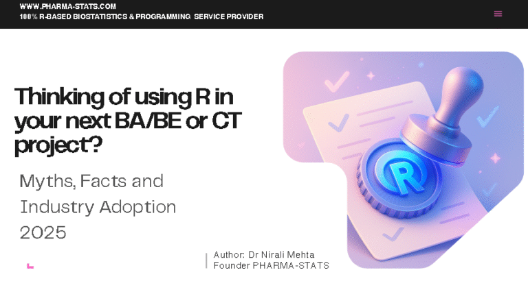 Thinking of using R in your next BA/BE or CT project?
